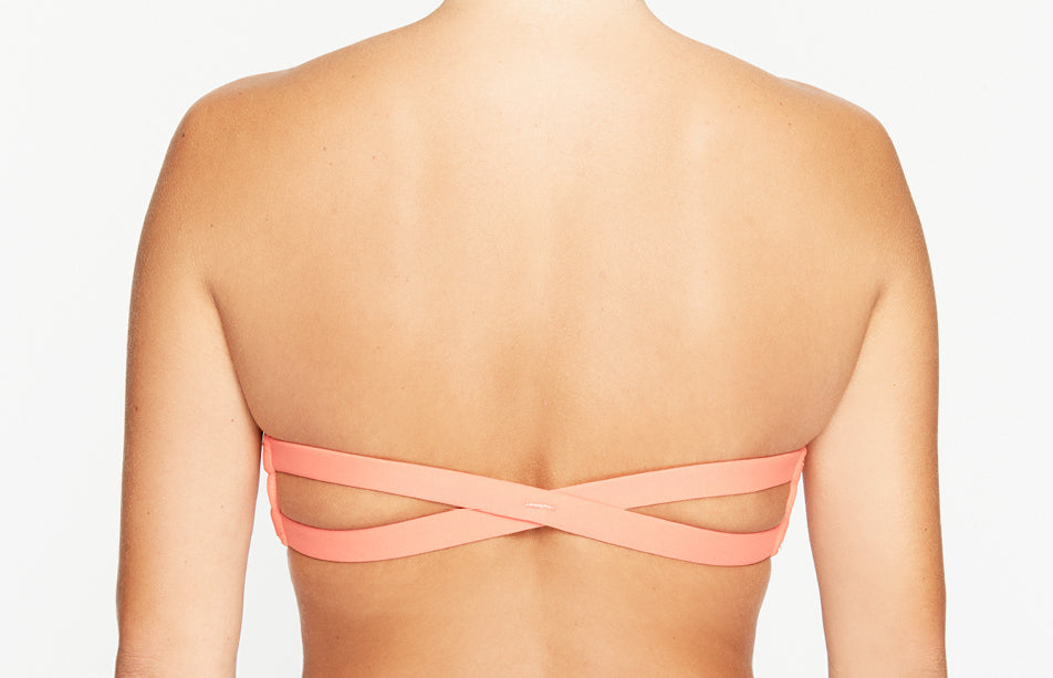 Bikini Oberteil „Farah“ in hot coral rot