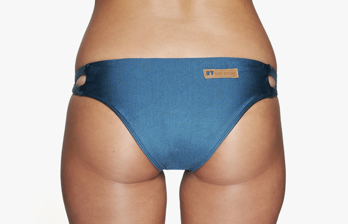 Bikini Hose „Hawaii“ in teal & frost blau