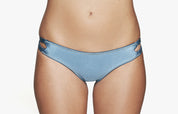 Bikini Hose „Hawaii“ in teal & frost blau