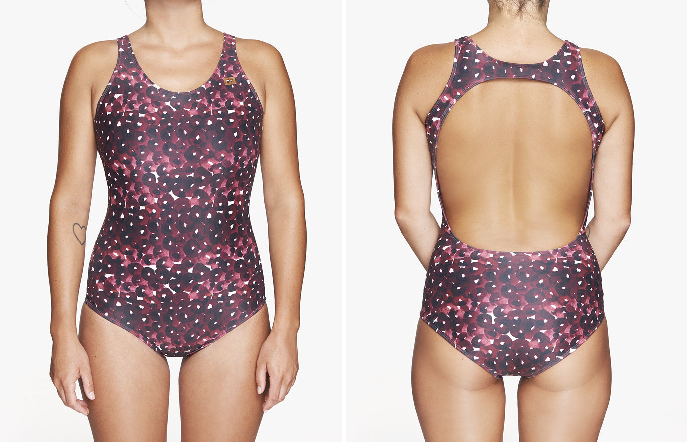 Surf Badeanzug „Anaïs“ in blossom rot