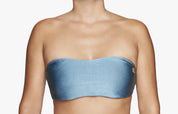 Bikini Oberteil „Farah“ in frost & teal blau