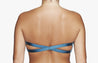 Bikini Oberteil „Farah“ in frost & teal blau