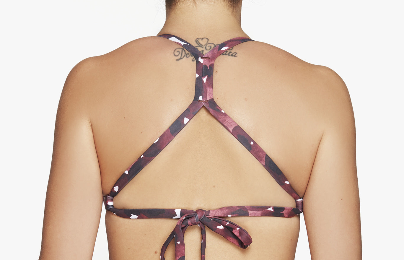Surf Bikini Oberteil „Malea“ in blossom rot