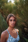 Surf Bikini Oberteil „Santi“ in stone & salbei grün