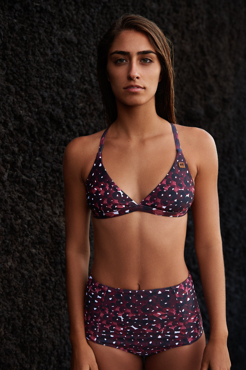 Surf Bikini Oberteil „Malea“ in blossom rot