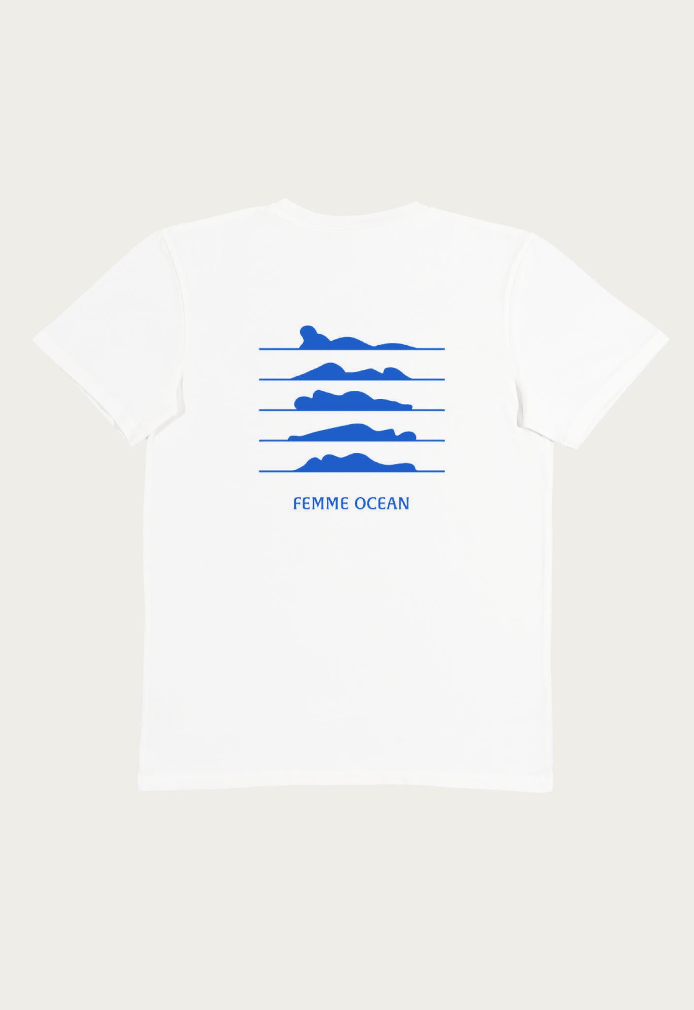 Oy T-Shirt Unisex Off White Femme Ocean 2