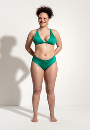 Bikini Top "Rose X" in goddess green