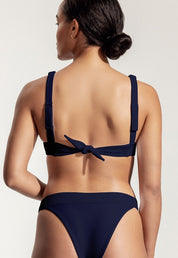  Bikini Top "Ora" in dark blue rib