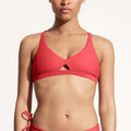Surf Bikini Top "Coho" in strawberry red