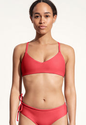 Surf Bikini Top "Dace" in strawberry red