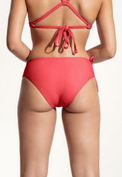 Surf Bikini Bottom "Opah" in strawberry red