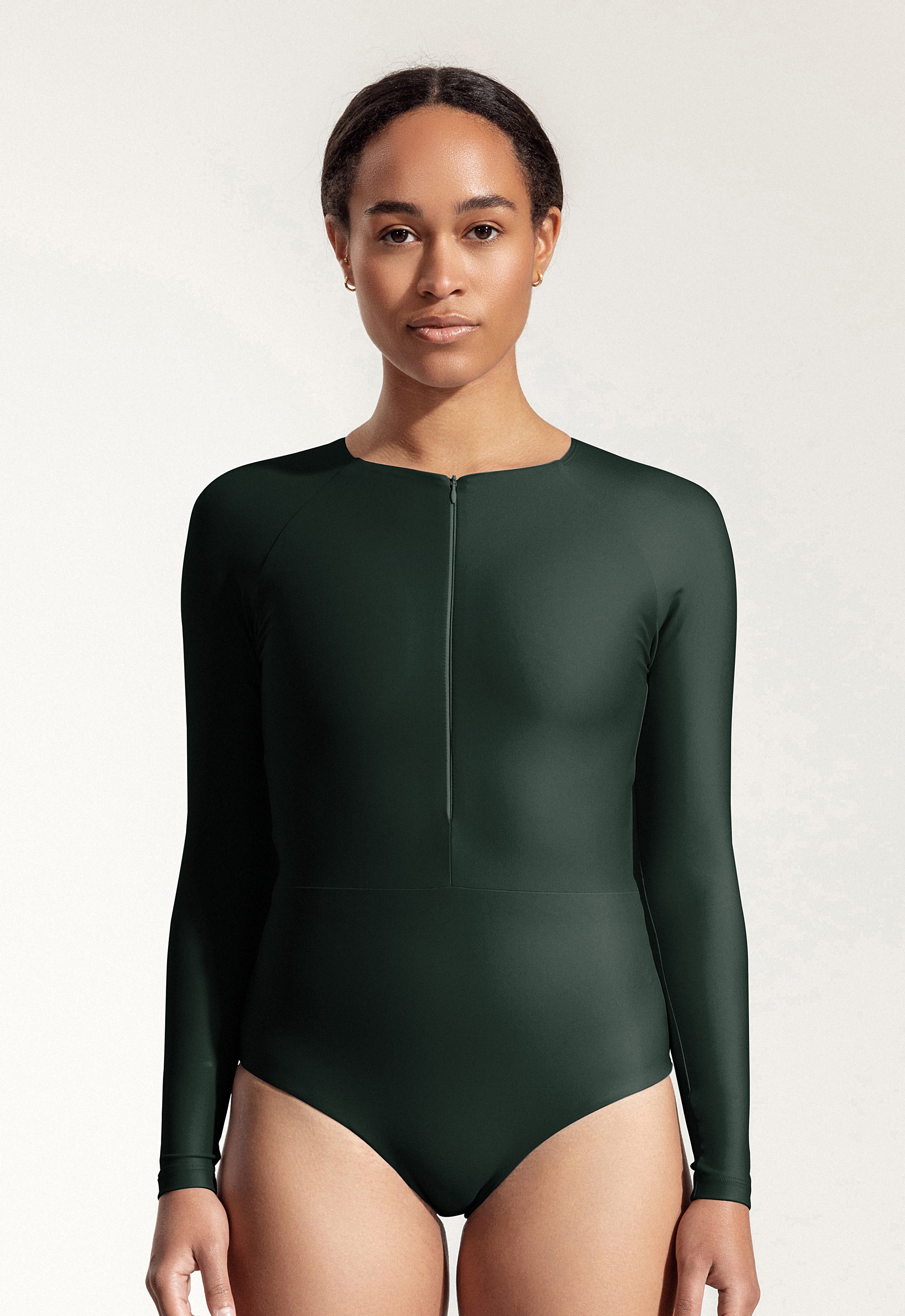 Surf Swimsuit "Orfe" in night green